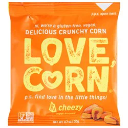LOVE CORN Crunchy Cheesy Vegan Flavored Corn 0.7 oz