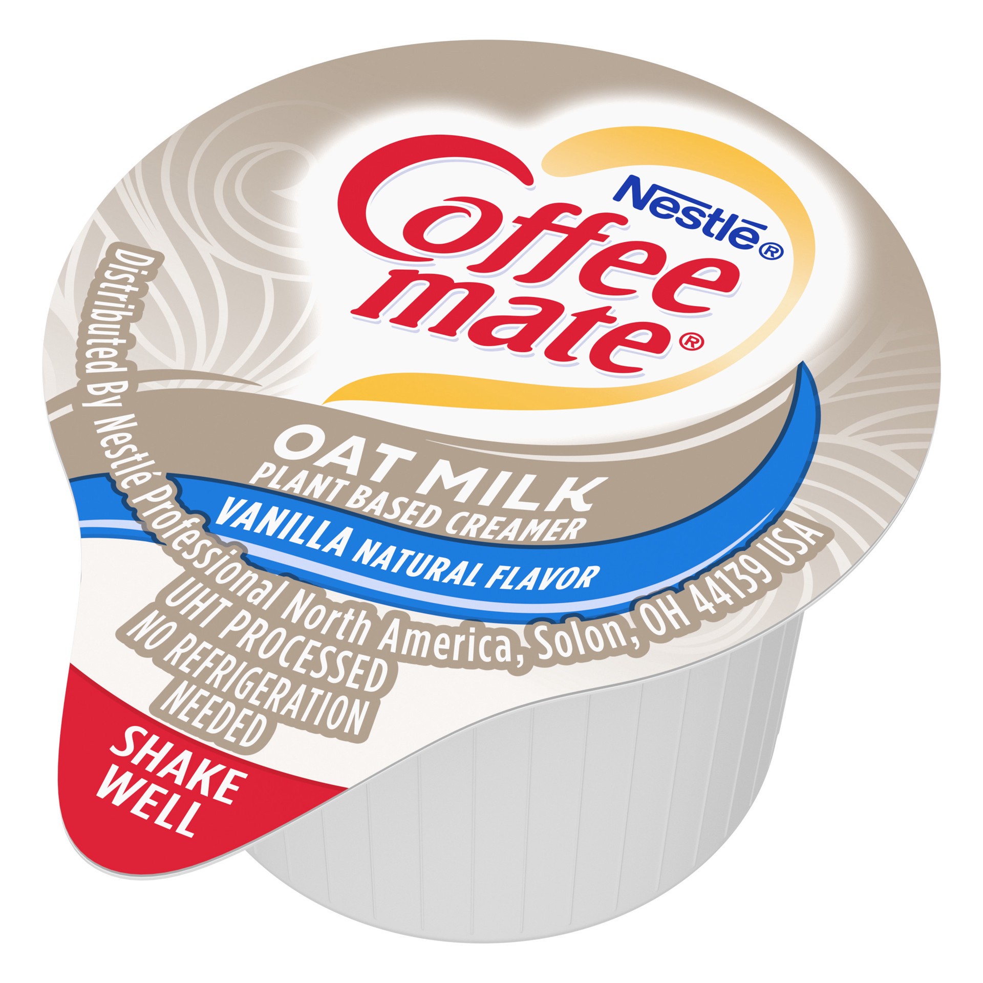 slide 3 of 5, Coffee mate Oat Milk Vanilla Natural Flavor, Plant Based Liquid Creamer Singles - 0.375 fl oz, 4 boxes of 50 Single Creamers, 18.70 fl oz