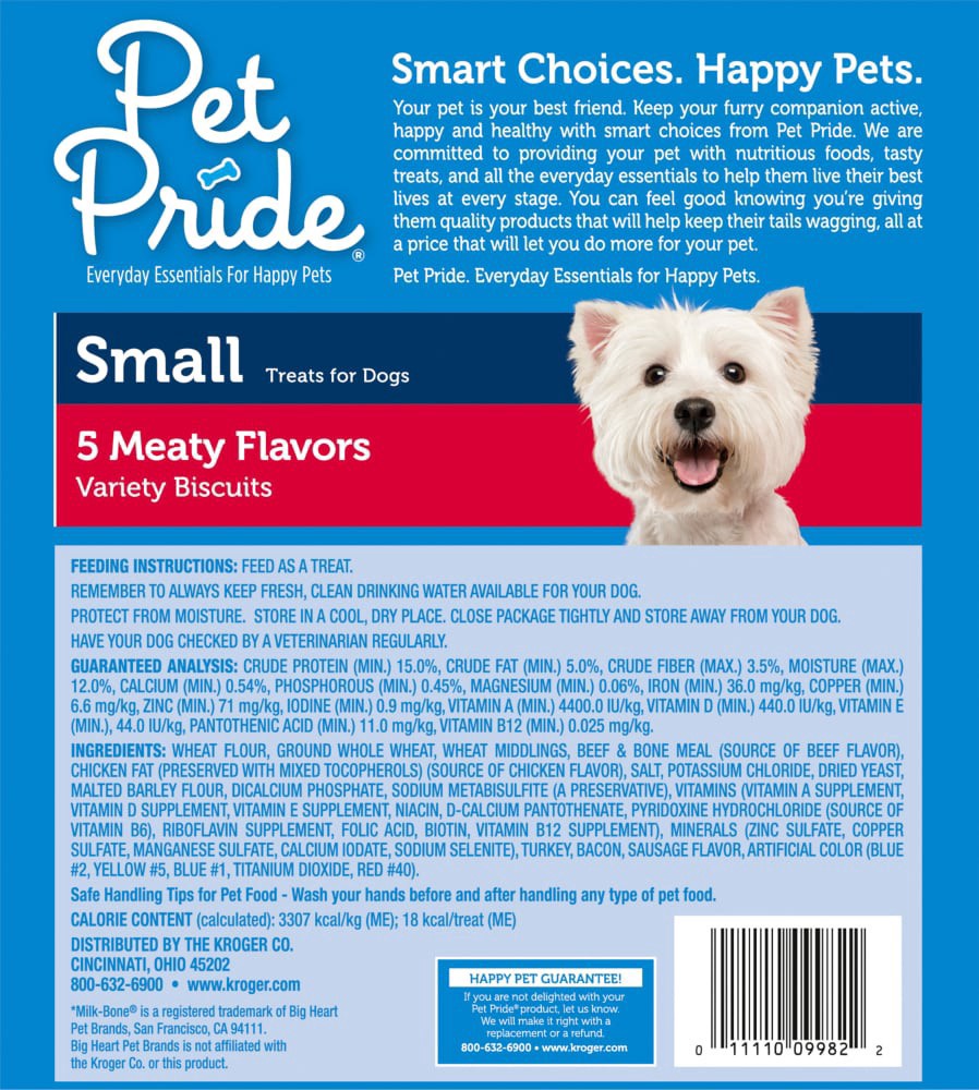 slide 2 of 4, Pet Pride 5 Meaty Flavor Small Dog Biscuits, 5 lb