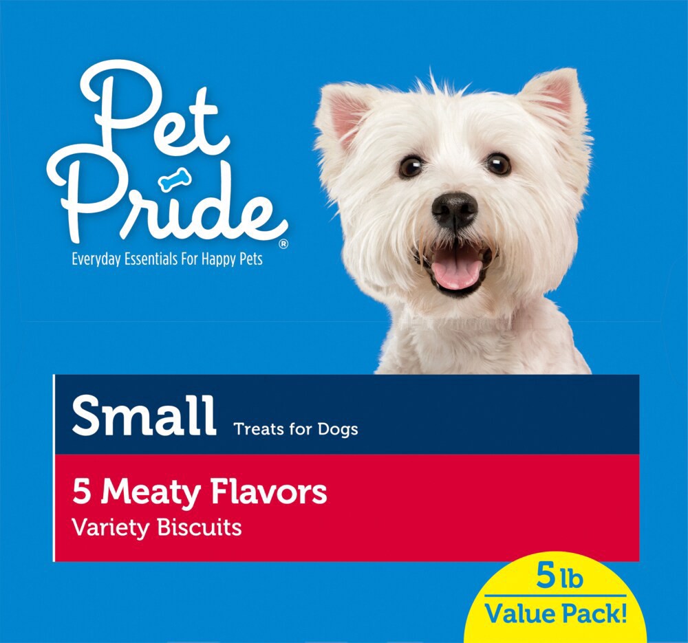 slide 3 of 4, Pet Pride 5 Meaty Flavor Small Dog Biscuits, 5 lb