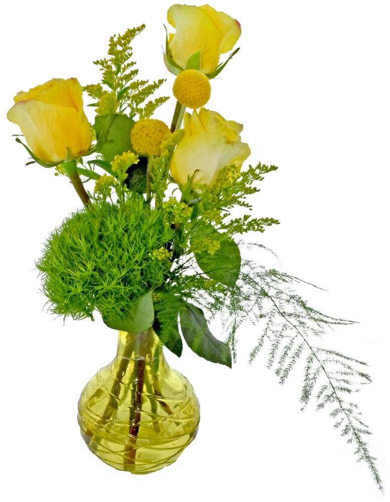 slide 1 of 3, BLOOM HAUS High Vase Trinity Floral Arrangement, 9 ct