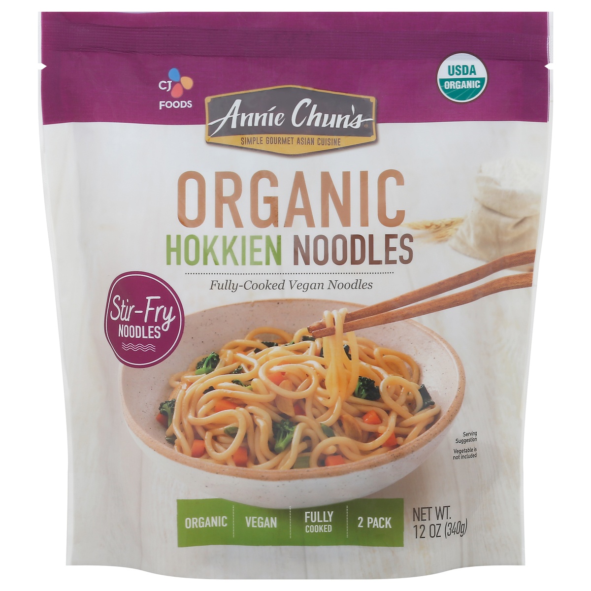 slide 11 of 11, Annie Chun's Organic Hokkien Noodles, 12 oz