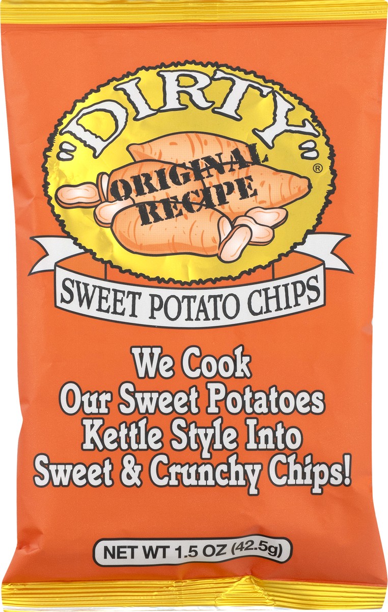 slide 8 of 9, Dirty Original Recipe Sweet Potato Chips 1.5 oz, 1.5 oz