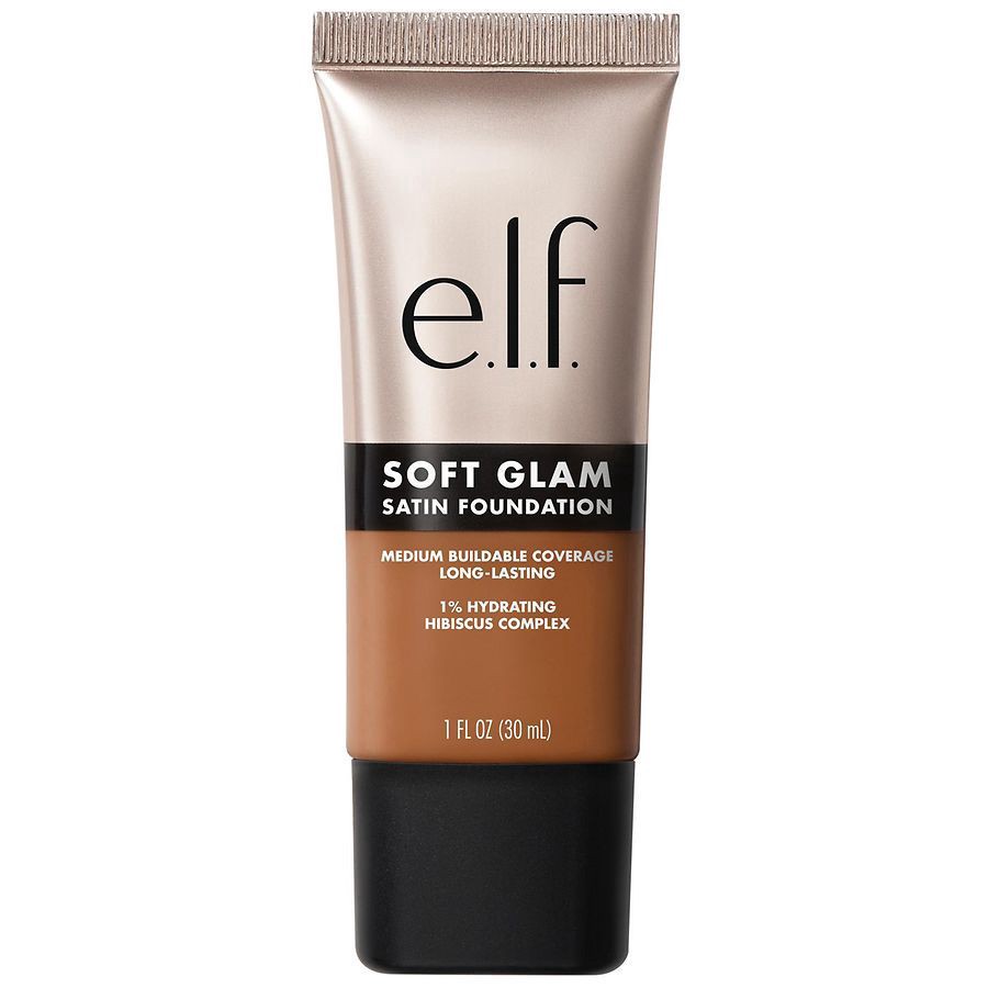 slide 1 of 5, e.l.f. Soft Glam Satin Foundation, 1 fl oz