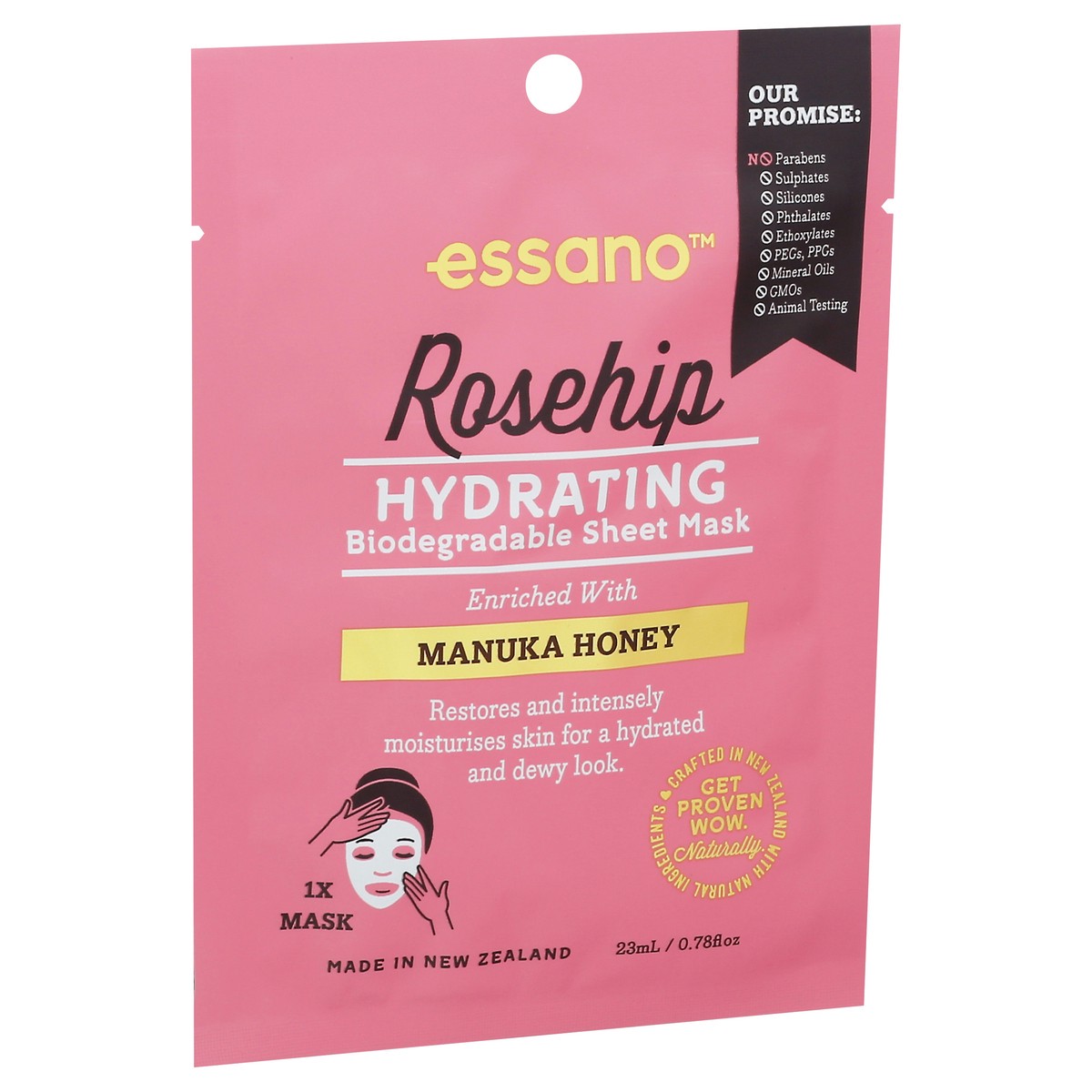 slide 12 of 12, essano Roseship Hydrating Biodegradable Sheet Mask 1 ea, 1 ct