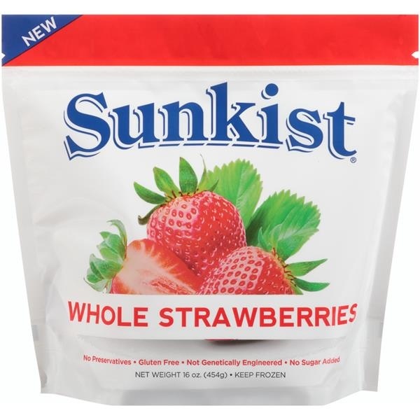 slide 1 of 1, Sunkist Whole Strawberries, 16 oz