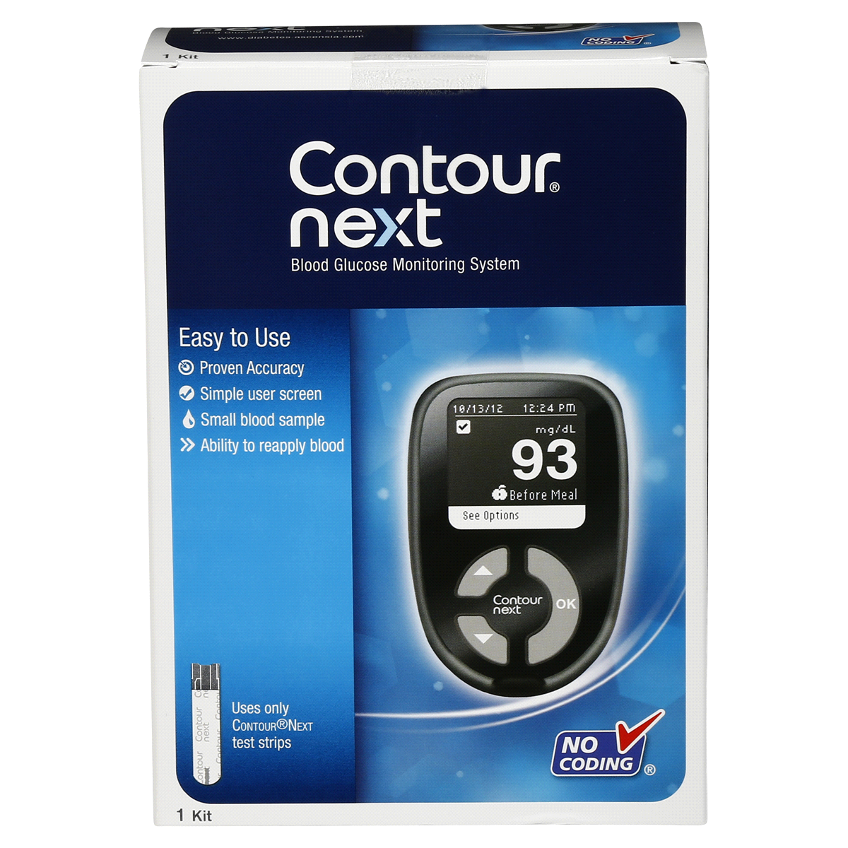 slide 1 of 1, Bayer Contour Next Blood Glucose Meter, 1 ct