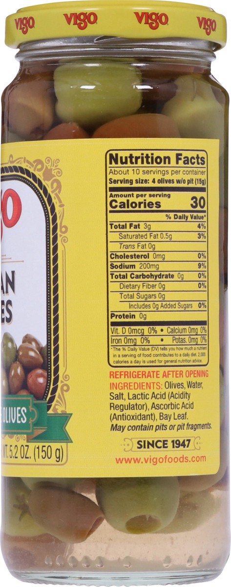 slide 5 of 13, Vigo Pitted Mixed Italian Olives 12 oz, 12 oz