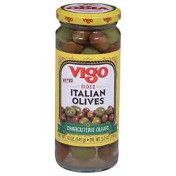 Vigo Pitted Mixed Italian Olives 12 oz