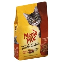 slide 1 of 1, Meow Mix Tender Centers Salmon & White Meat Chicken Flavors Cat Food, 3 lb