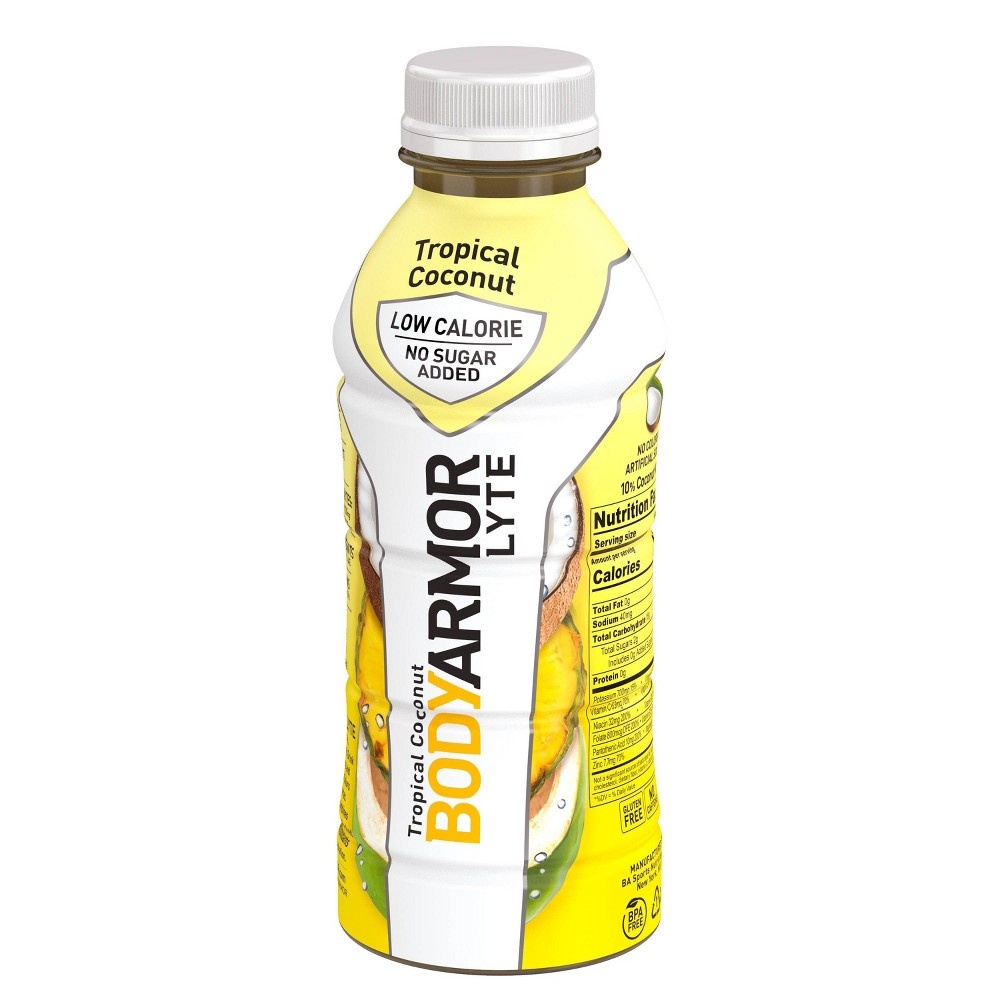 slide 2 of 3, Body Armor Lyte Tropical Coconut Sports Drink 16 oz, 16 fl oz