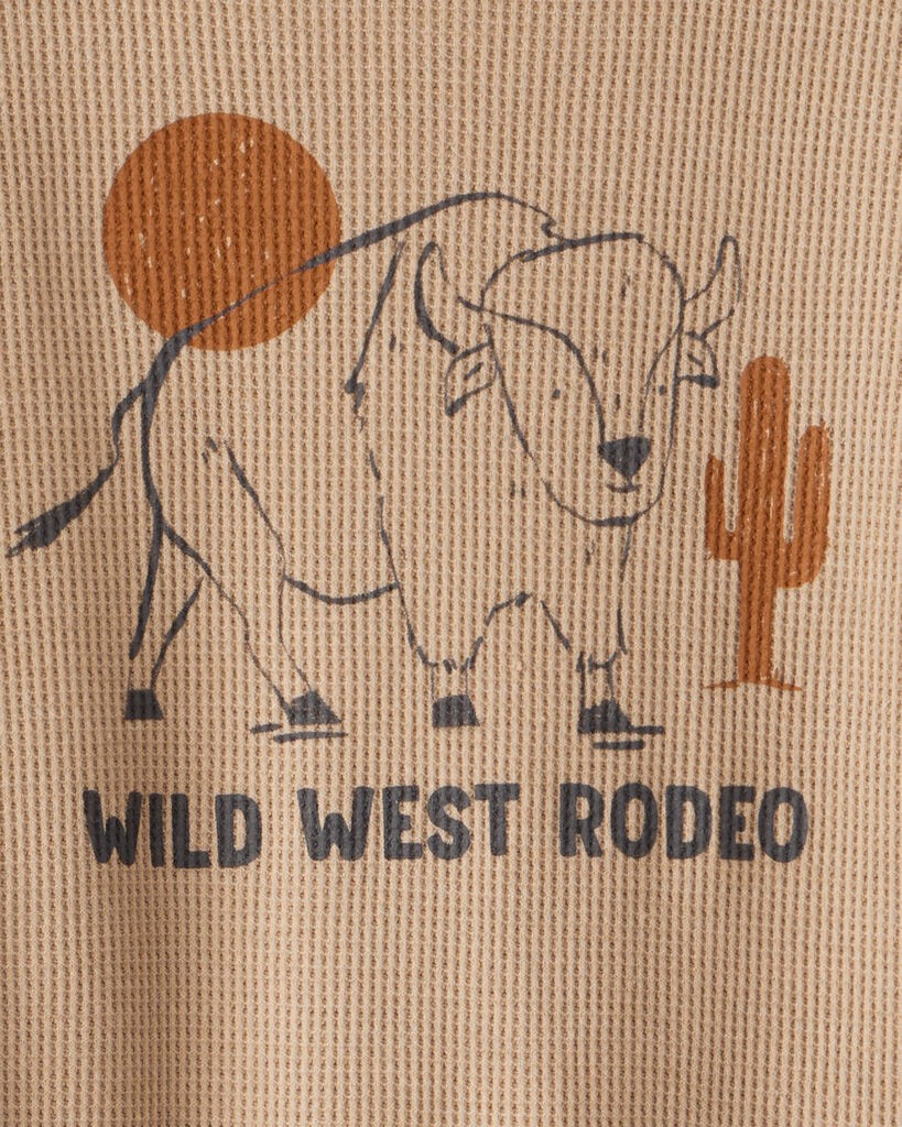 slide 2 of 3, Carter's Carters Toddler Boy Western Long-Sleeve Tee & Pant Set - Brown Brown 4T, 1 ct