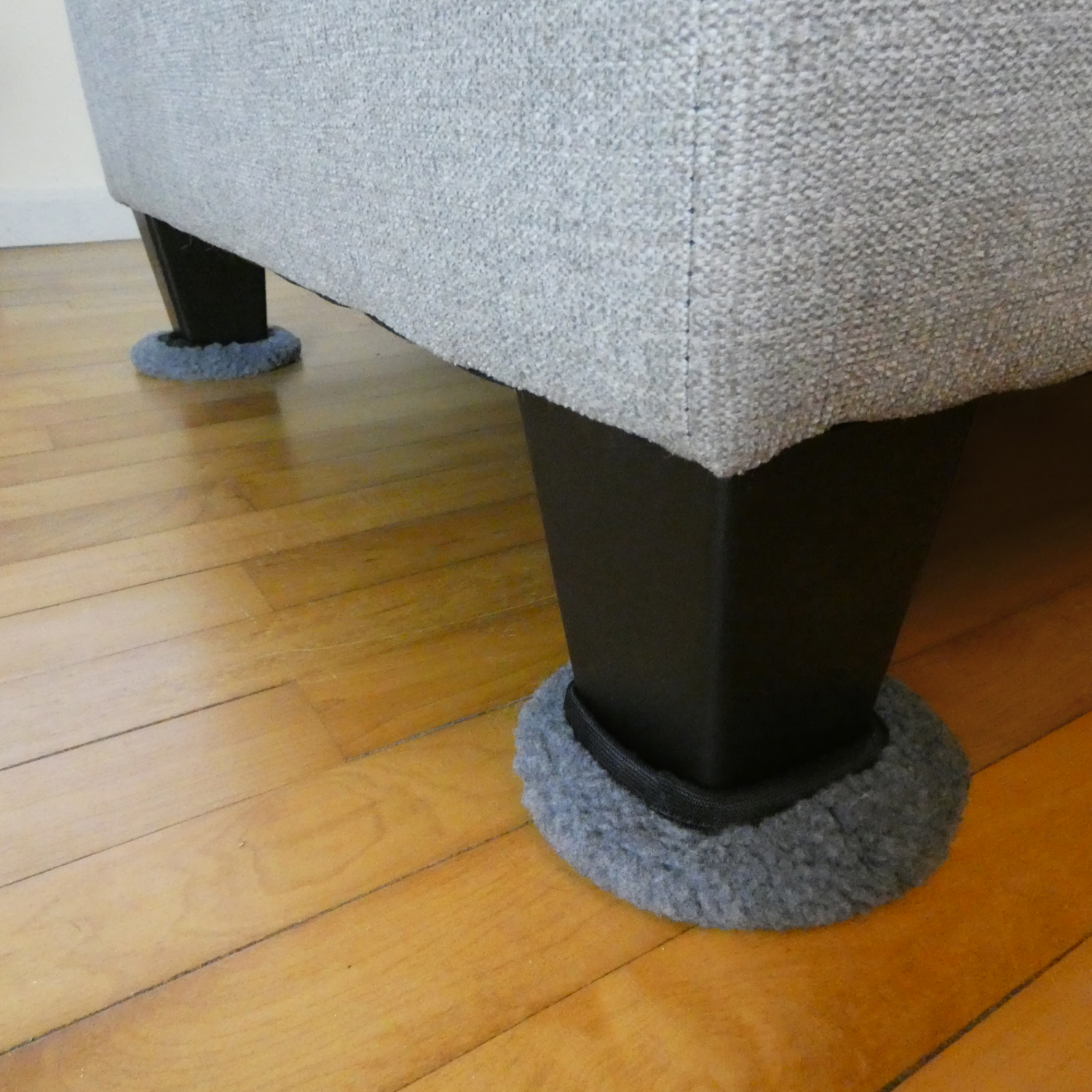 slide 4 of 5, SuperSliders Reusable Carpet Surface Sliders with Hardwood Socks, 4 ct