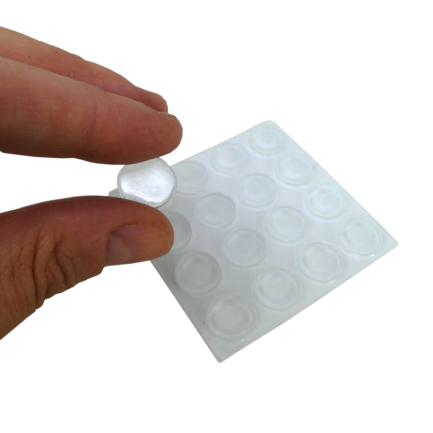 slide 3 of 5, Super Sliders with Gorilla Glue 1/2" Clear Round Bumpers - 48 Pack, 48 ct