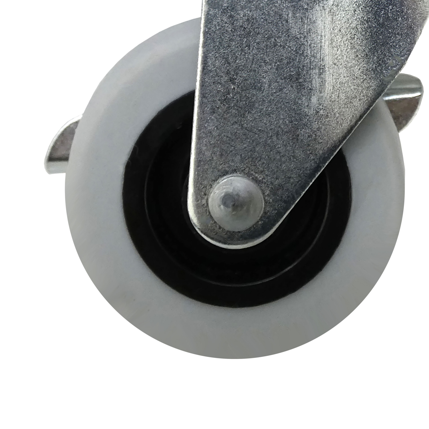 slide 5 of 5, SuperSliders Super Sliders 2" Thermoplastic Rubber Caster + Brake, 80-lb. Capacity, Gray, 2 in