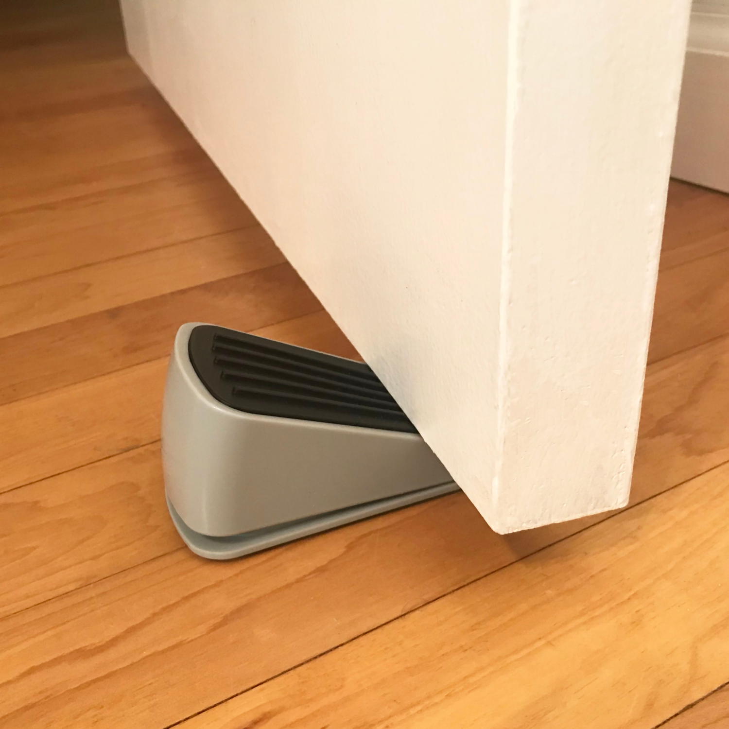 slide 4 of 5, Super Sliders Adjustable Doorstop w Durable Tread, Gray/Black, 1 ct