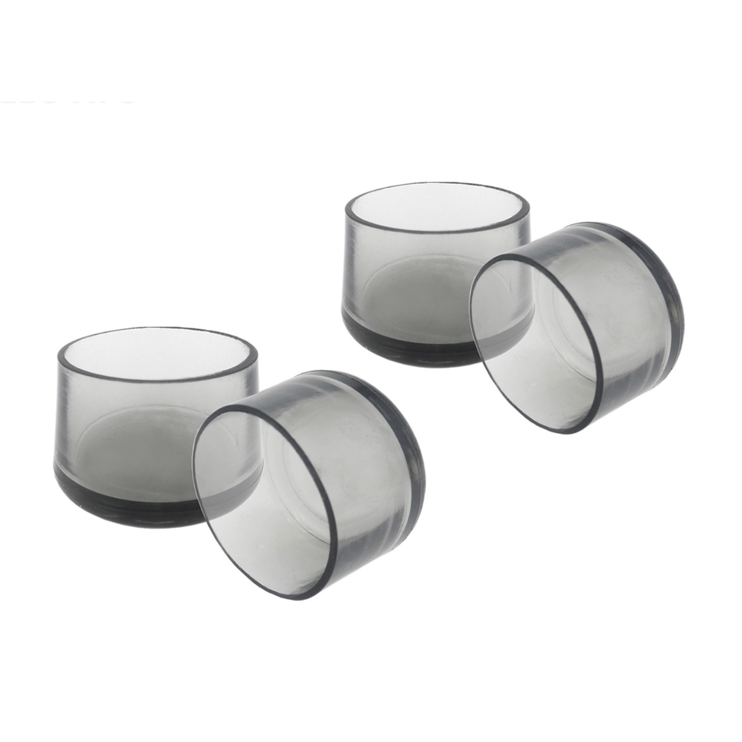 slide 3 of 5, Super Sliders 7/8" Clear Chair Leg Tips - 4 Pack, 4 ct