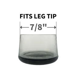 Super Sliders 7/8" Clear Chair Leg Tips - 4 Pack