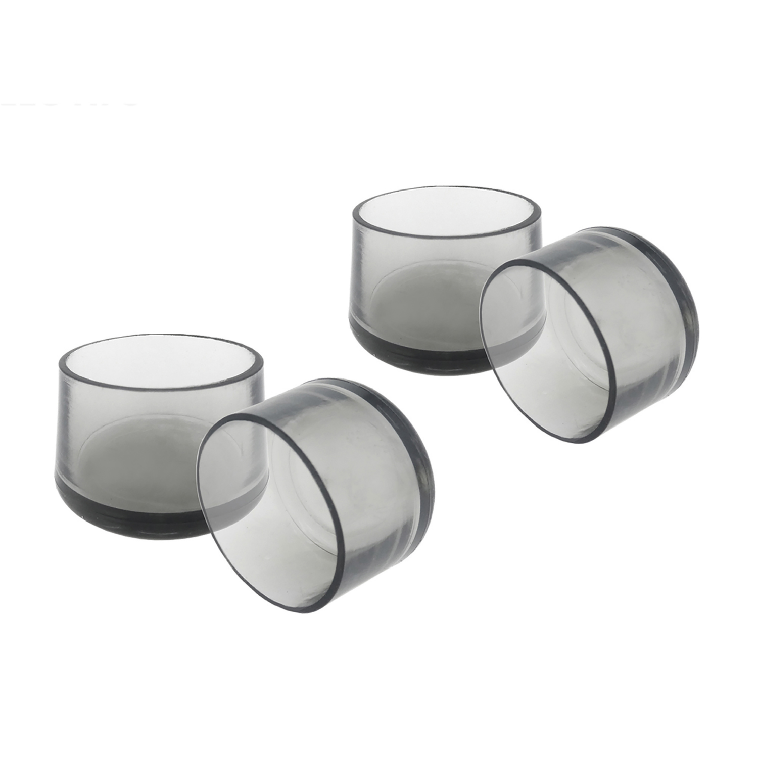 slide 2 of 5, Super Sliders 1" Clear Chair Leg Tips - 4 Pack, 4 ct