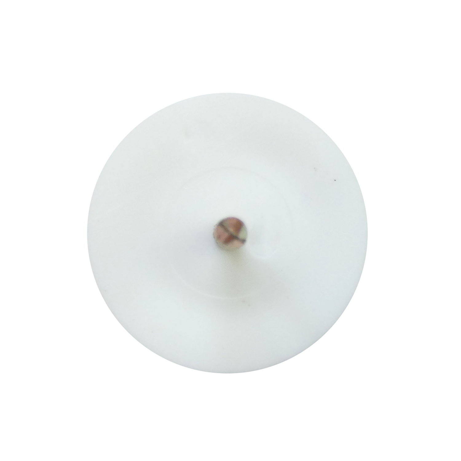 slide 2 of 5, Super Sliders 7/8" Round Nail-On Furniture Glides For Wooden Furniture, White, 16 ct