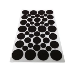 Super Sliders Assorted Self-Stick Felt Furniture Pads for Hardwood, Brown