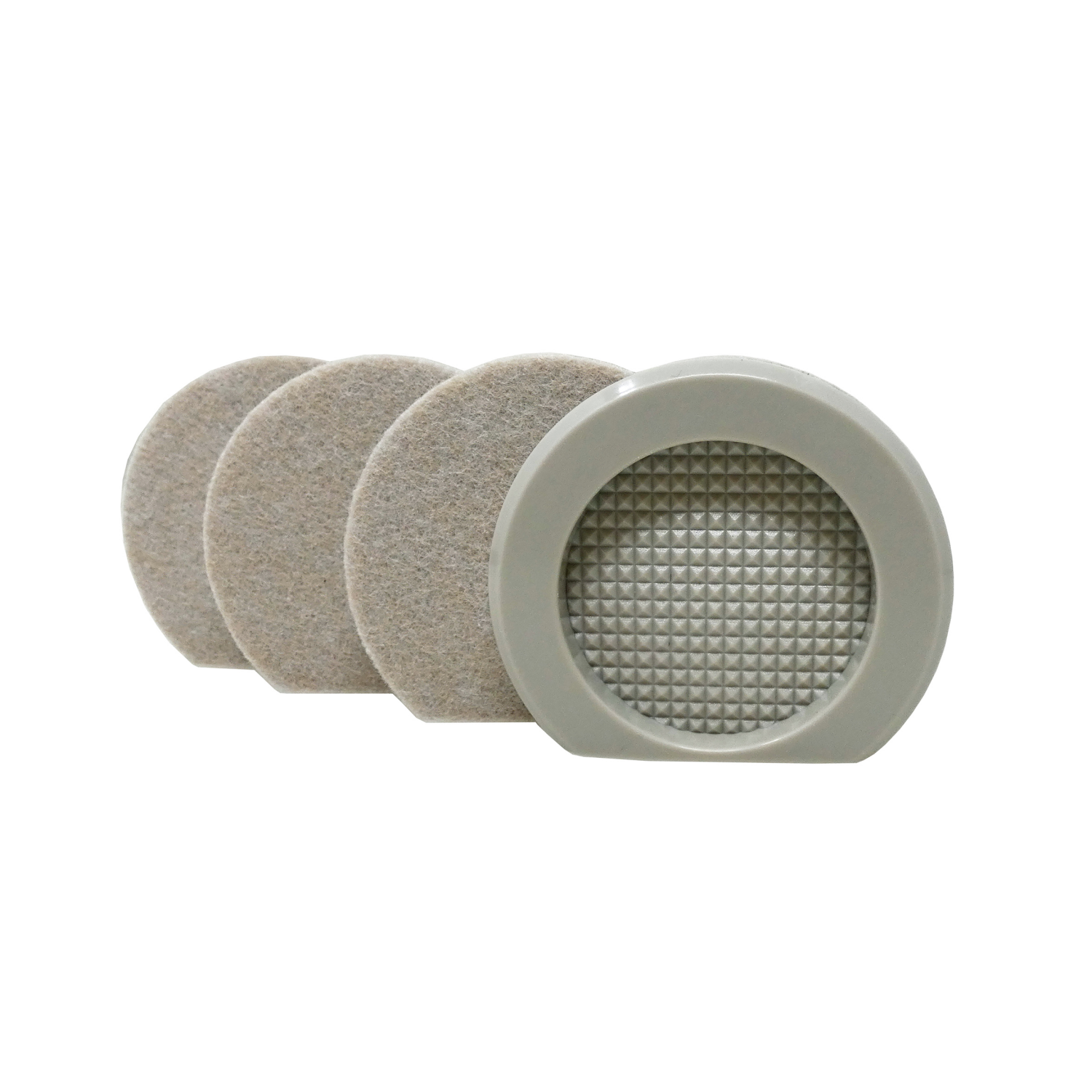 slide 1 of 5, Super Sliders 3" Heavy-Duty Caster Cups for Appliances, Beige, 4 ct