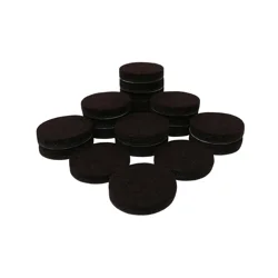Super Sliders 3/4&quot; Round Heavy-Duty Felt Furniture Pads, Brown