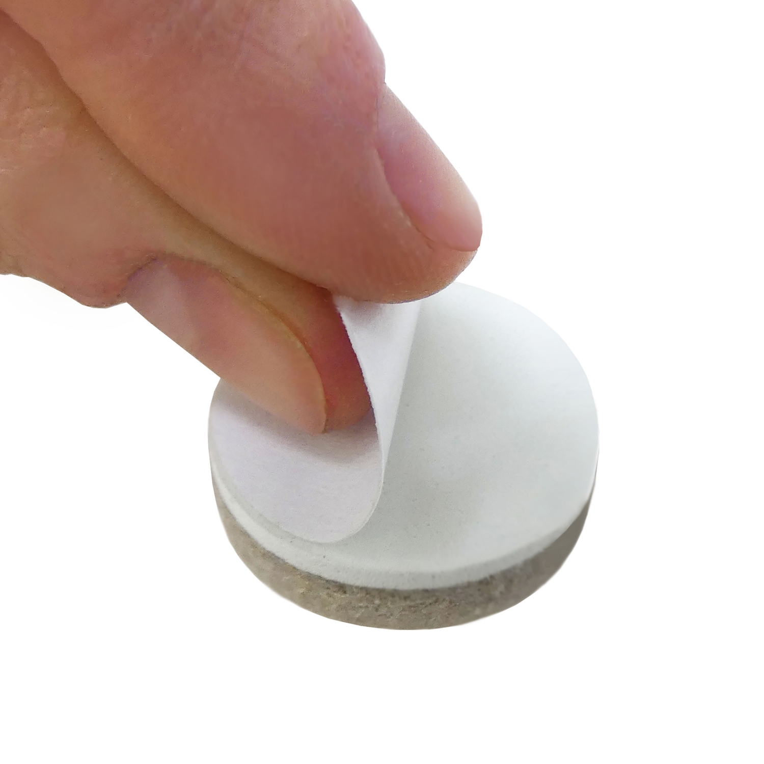 slide 4 of 5, SuperSliders 3/4'' Round Heavy-Duty Felt Pads for Hardwood, Beige, 20 ct