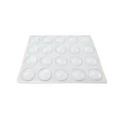 Super Sliders 3/8" Round Self-Stick Noise/Impact Reduction Bumpers, Clear