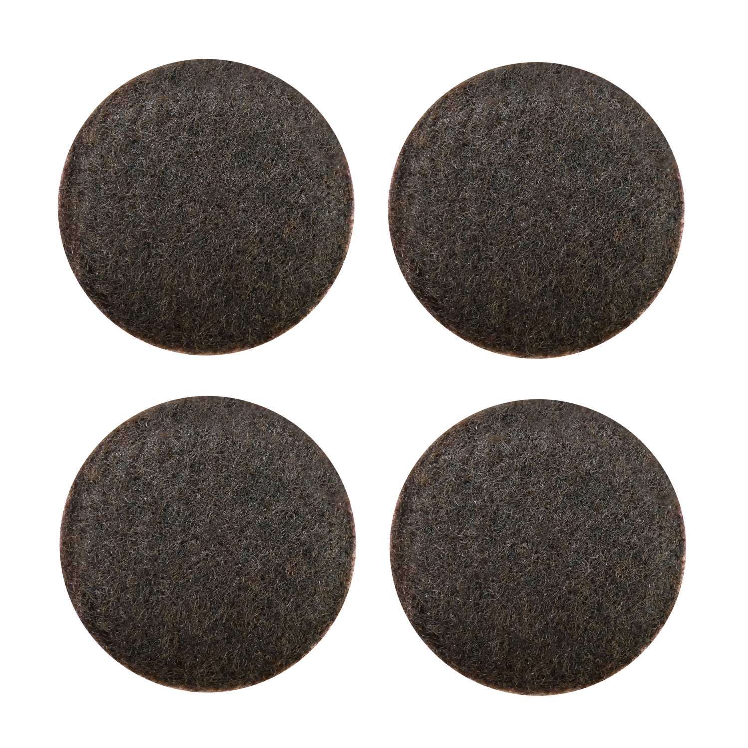 slide 5 of 5, SuperSliders Super Sliders 1" Brown Round Formed Felt Pads, 4 ct