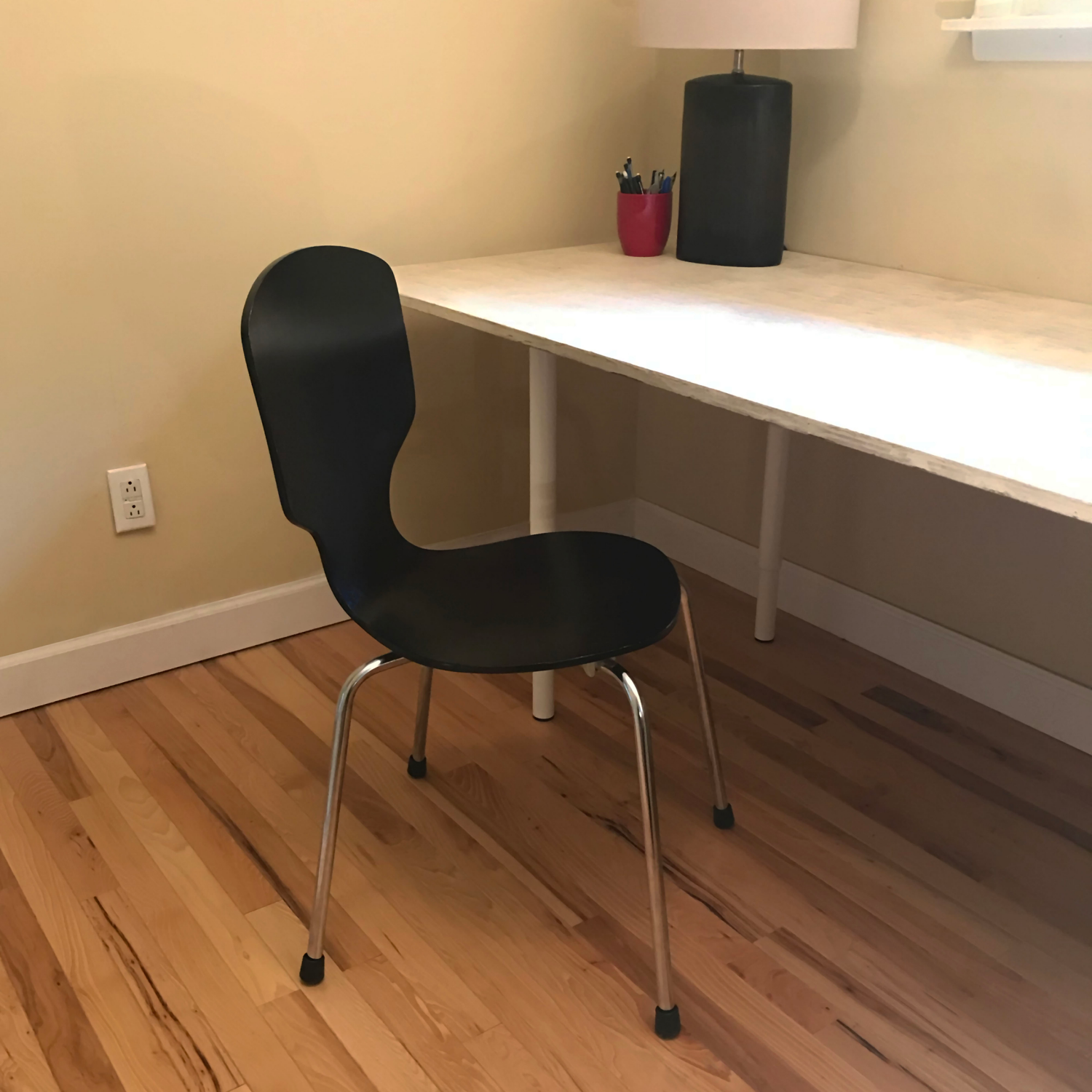 slide 4 of 5, Super Sliders 7/8" Rubber Chair Leg Tip Replacement, Black, 4 ct