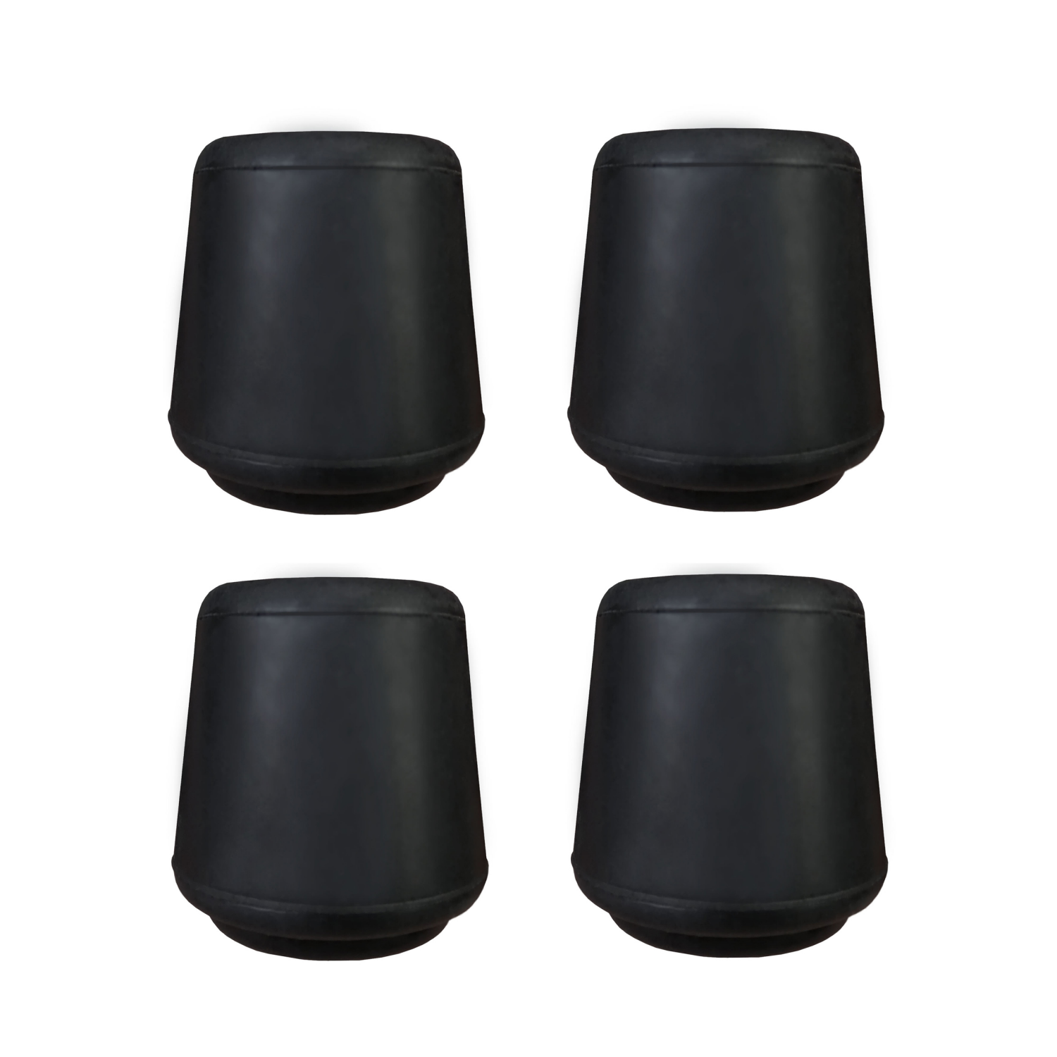 slide 5 of 5, Super Sliders 7/8" Rubber Chair Leg Tip Replacement, Black, 4 ct