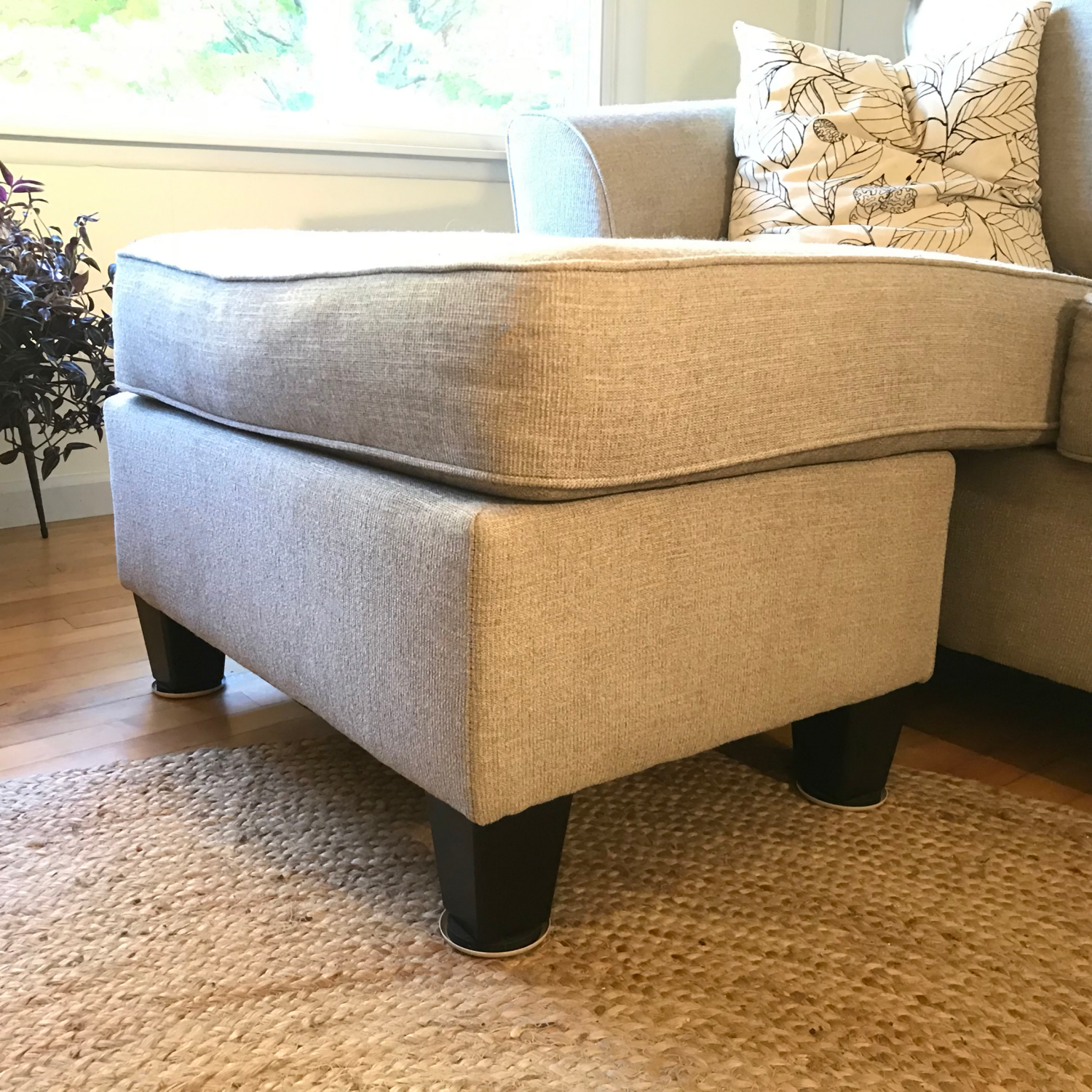 slide 4 of 5, SuperSliders Super Sliders 3-1/2" Beige Round Reusable Furniture Sliders - 4 Pack, 4 ct