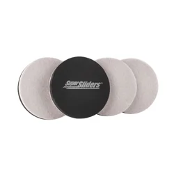 SuperSliders Super Sliders 3-1/2" Beige Round Reusable Felt Furniture Sliders