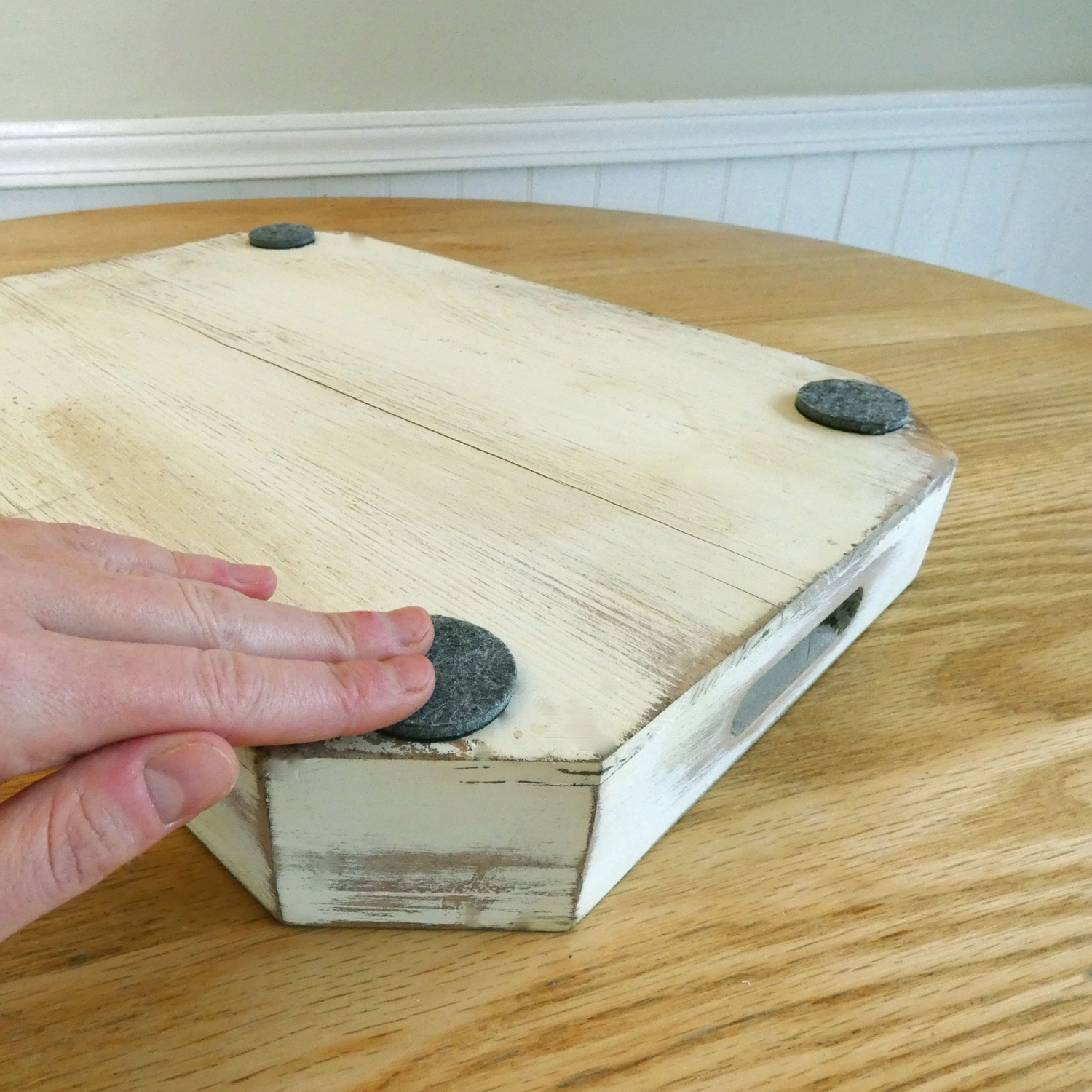 slide 4 of 5, Super Sliders 1 1/2" Round Self-Stick Felt Pads for Hardwood, Gray, 16 ct