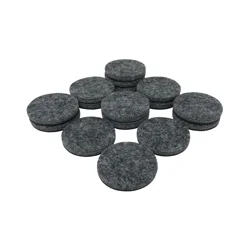 Super Sliders 1 1/2&quot; Round Self-Stick Felt Pads for Hardwood, Gray