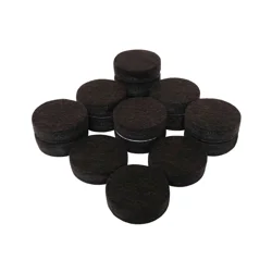 Super Sliders 1&quot; Round Heavy-Duty Self-Stick Felt Pads for Hardwood, Black