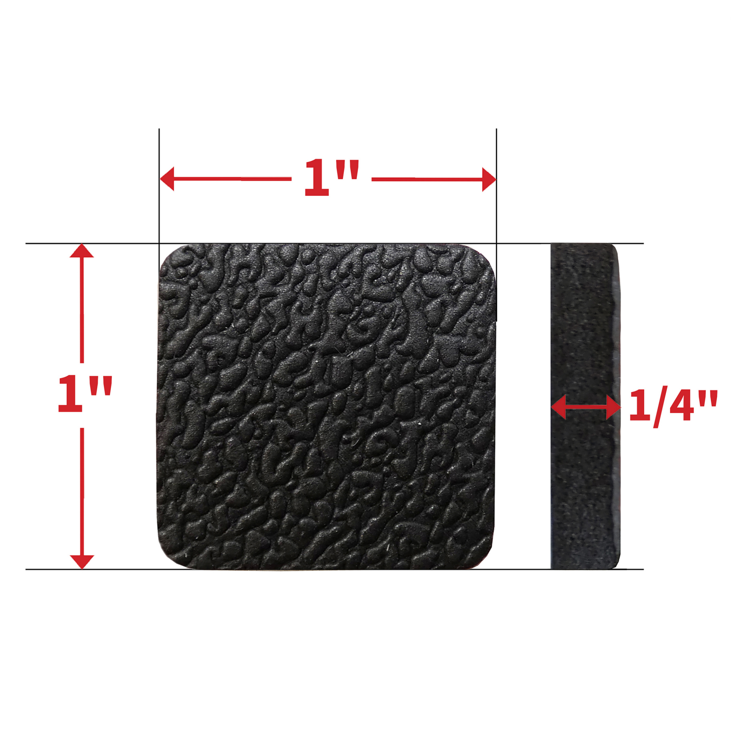 slide 3 of 5, Super Sliders with Gorilla Glue 1" Black Square Gripper Pads, 16 ct