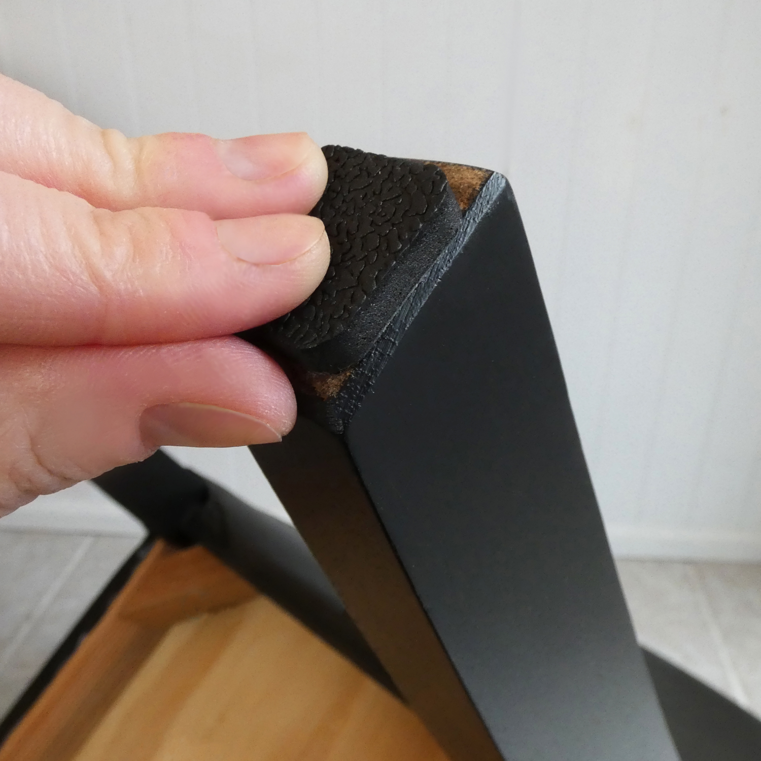 slide 4 of 5, Super Sliders with Gorilla Glue 1" Black Square Gripper Pads, 16 ct