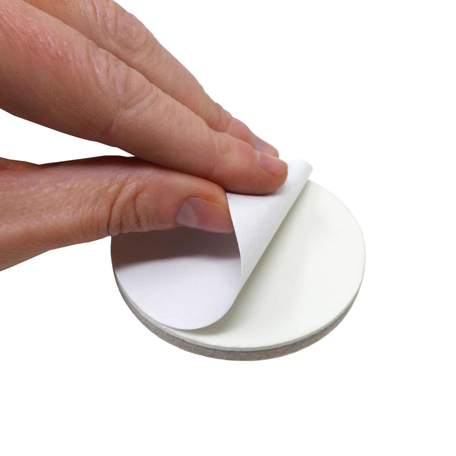 slide 5 of 5, Super Sliders with Gorilla Glue 2-3/4" Heavy-Duty Beige Round Felt Pads, 4 ct