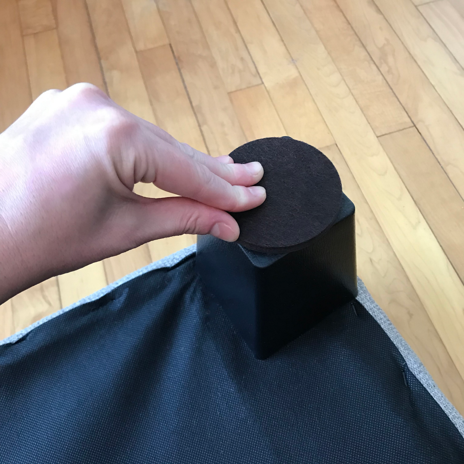 slide 5 of 5, Super Sliders With Gorilla Glue 2-3/4" Heavy-Duty Brown Round Felt Pads - 4 Pack, 4 ct