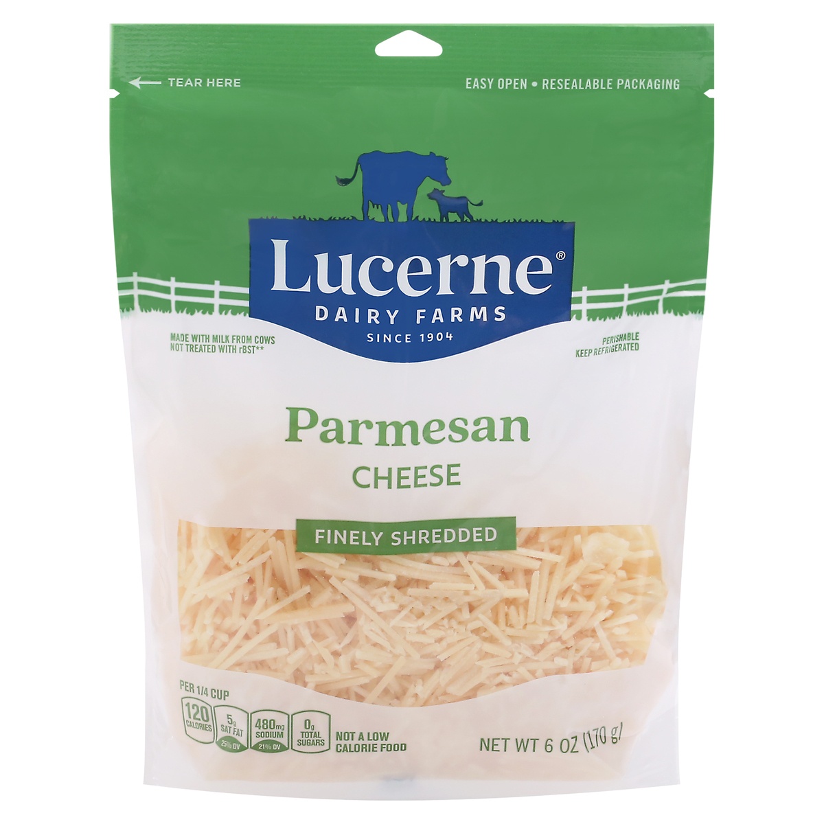 Lucerne Dairy Farms Lucerne Cheese Finely Shredded Parmesan 6 Oz 6 oz