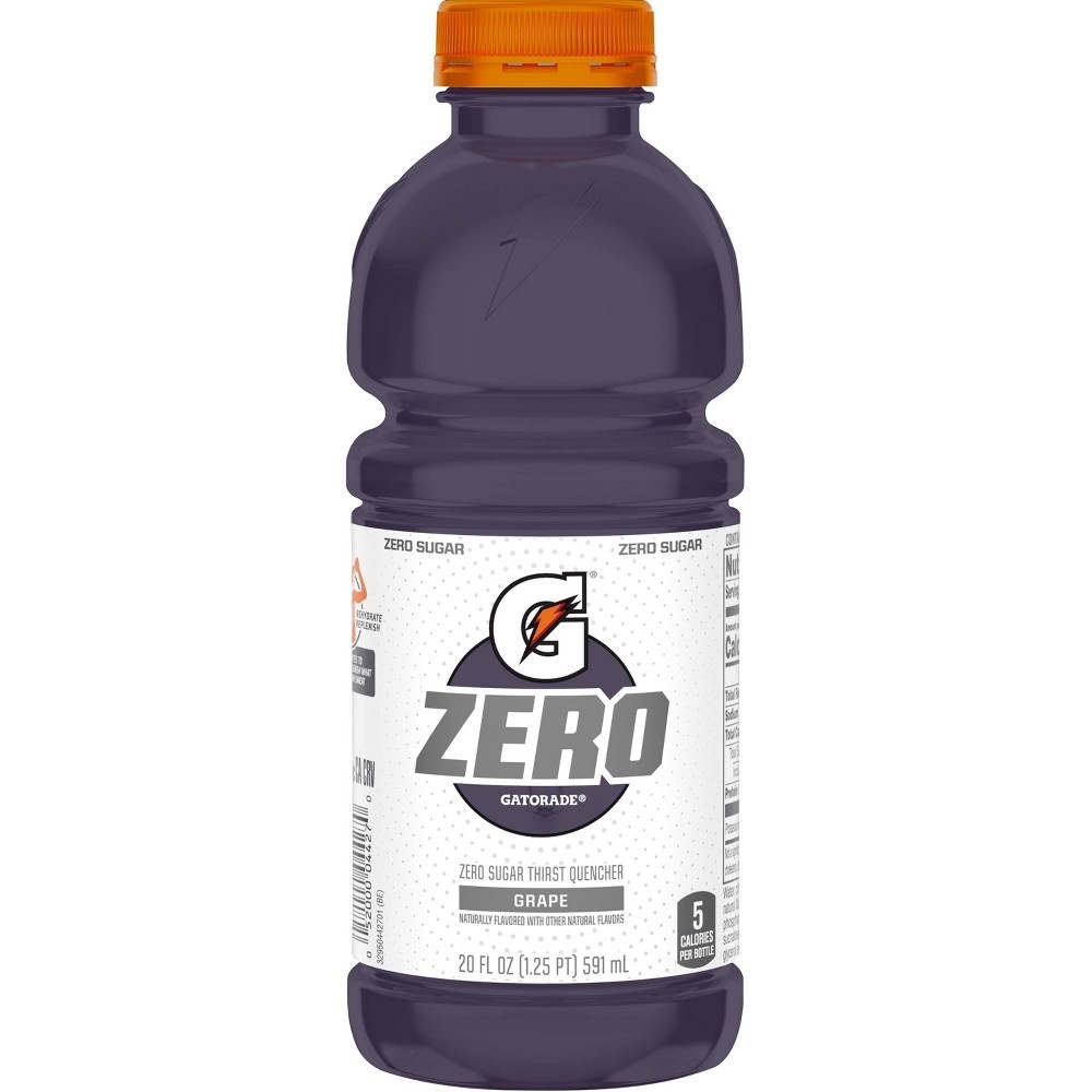 slide 2 of 3, Gatorade G Zero Grape Sports Drink - 8pk/20 fl oz Bottles, 8 ct; 20 fl oz