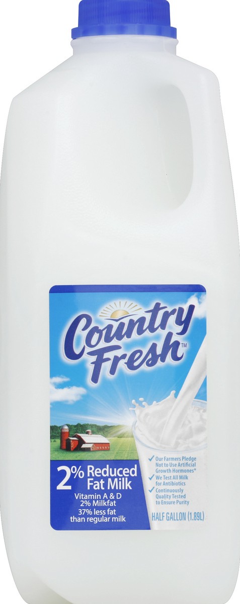 slide 2 of 5, Country Fresh Milk 2% Reduced Fat Half Gallon Plastic Jug - 64 oz, 64 oz