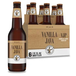 Atwater Vanilla Java Porter Craft Beer, 5% ABV, 6 pack, 12 oz beer bottles