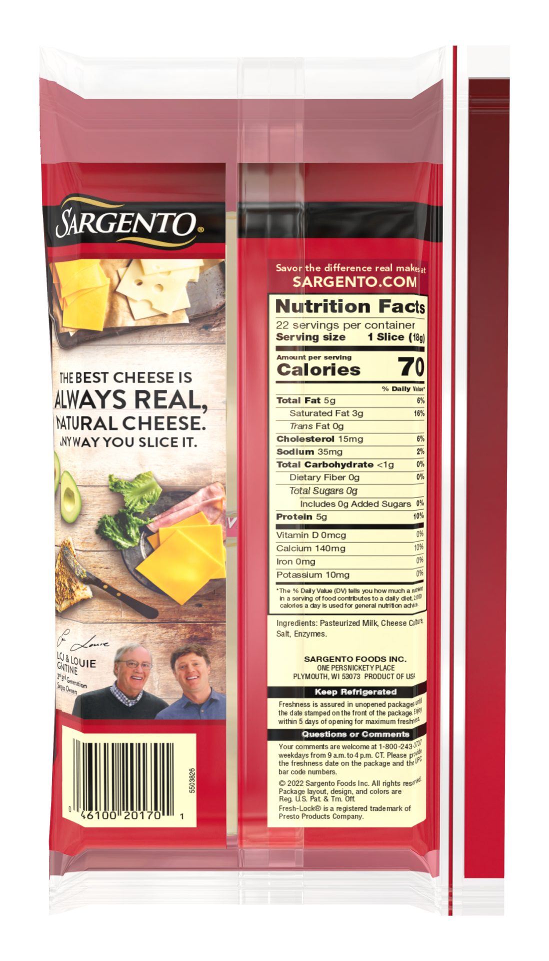 slide 2 of 5, Sargento Sliced Swiss Natural Cheese, 14 oz., 22 slices, 22 ct