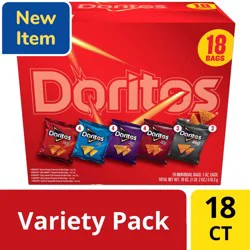 Doritos Tortilla Chips Variety Pack 1 Oz, 18 Count