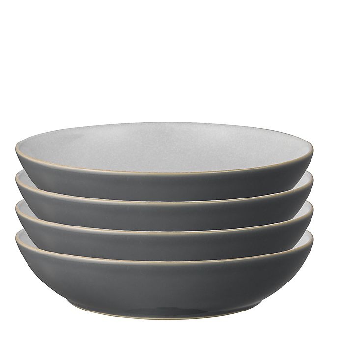 slide 3 of 3, Denby Elements Pasta Bowls - Fossil Grey, 4 ct