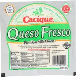 Cacique Queso Fresco Part Skim Milk Cheese 10 oz Pack