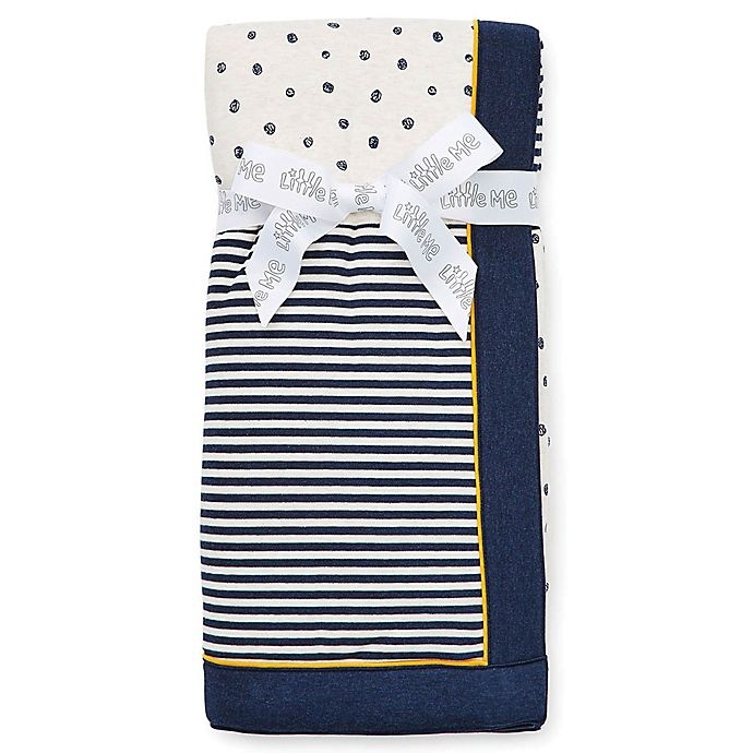 slide 2 of 2, Little Me Wild Safari Blanket - Navy, 1 ct